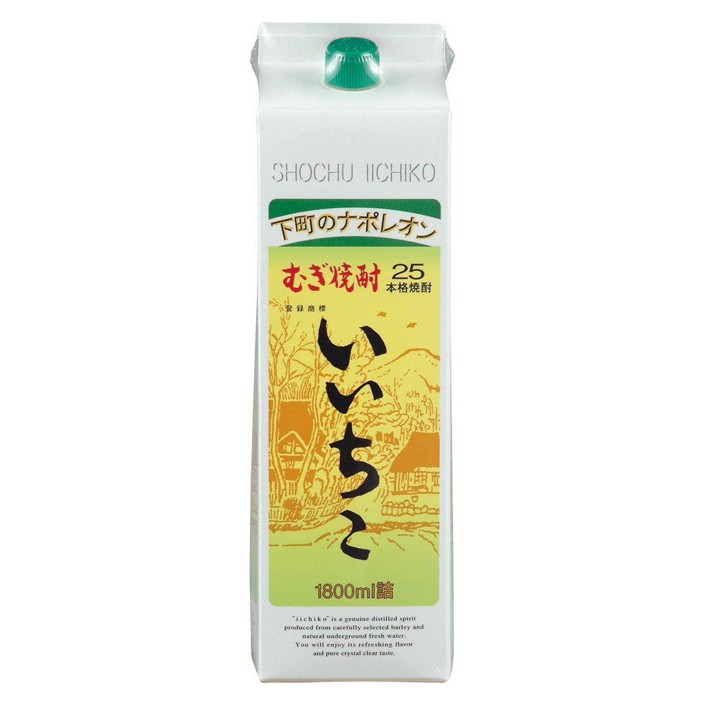 Ys400   いいちこ麦25度1.8Lパック  1ケ一ス( 6本入 )