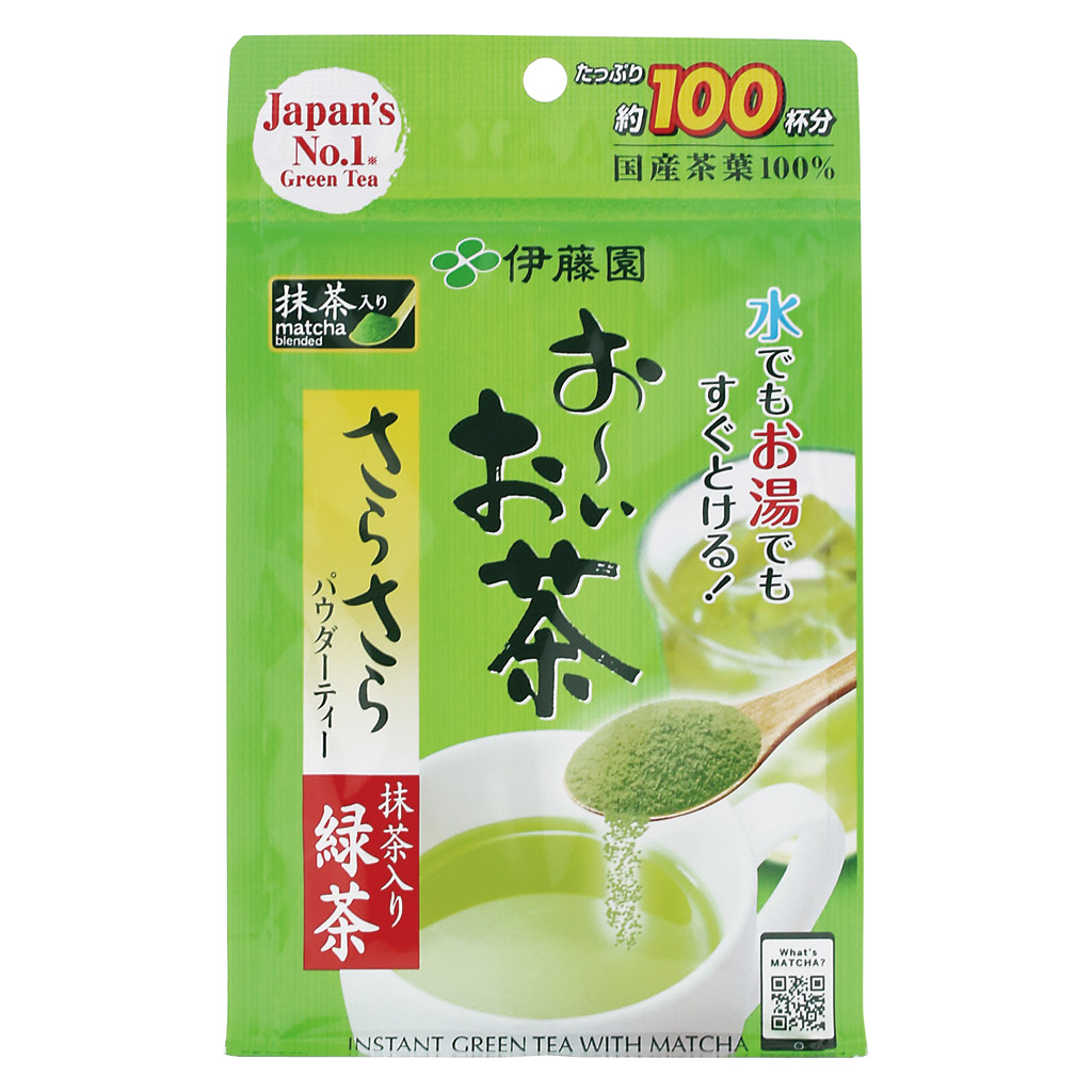 お〜いお茶 さらさら抹茶入り緑茶 ８０ｇ(１個)