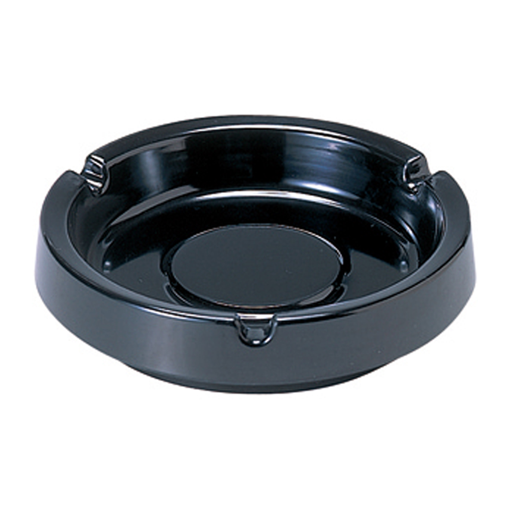 メラミン樹脂製灰皿 黒(10個入り)